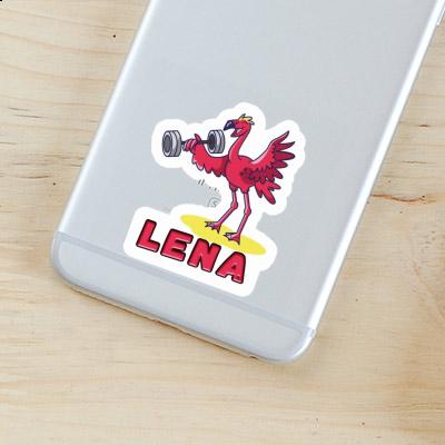 Weight Lifter Sticker Lena Notebook Image