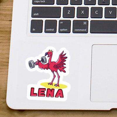 Sticker Lena Gewichtheber Notebook Image