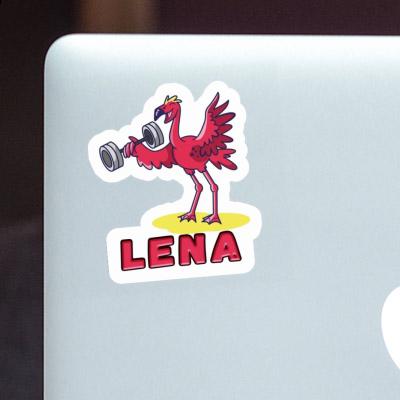 Weight Lifter Sticker Lena Image