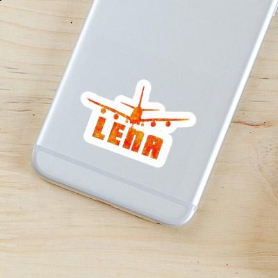 Sticker Airplane Lena Notebook Image