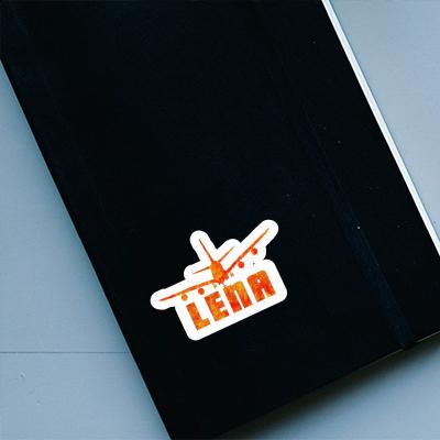 Sticker Airplane Lena Notebook Image