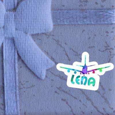 Sticker Lena Airplane Gift package Image