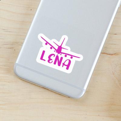 Lena Sticker Airplane Notebook Image