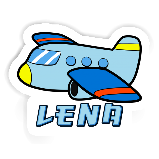 Sticker Airplane Lena Notebook Image