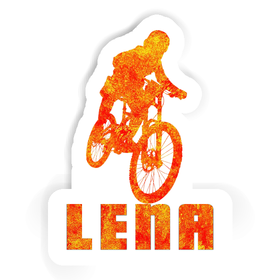 Freeride Biker Sticker Lena Laptop Image