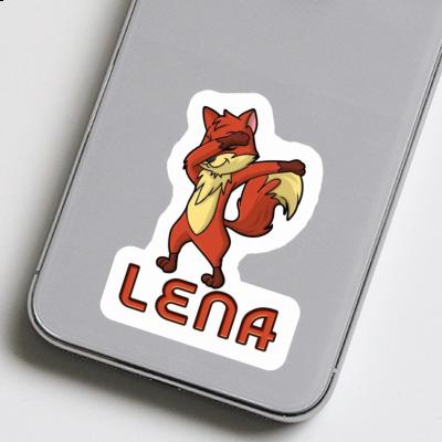 Sticker Dabbing Fox Lena Notebook Image