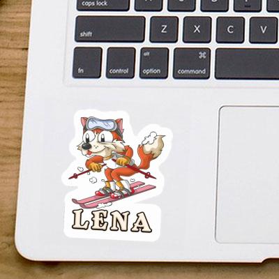 Skier Sticker Lena Laptop Image