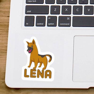 Lena Autocollant Chien de berger Notebook Image