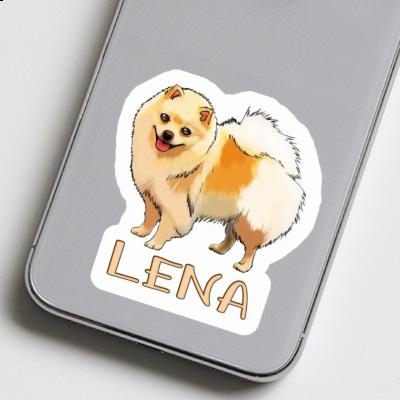 Sticker Lena German Spitz Laptop Image