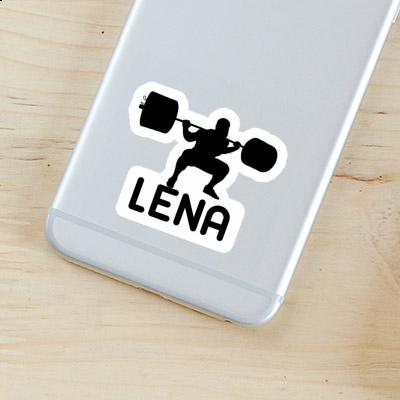 Sticker Lena Weightlifter Notebook Image