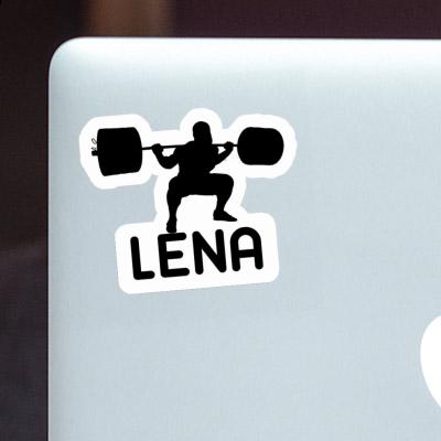 Sticker Lena Weightlifter Laptop Image