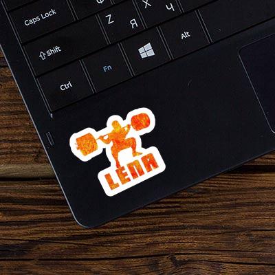 Sticker Weightlifter Lena Laptop Image