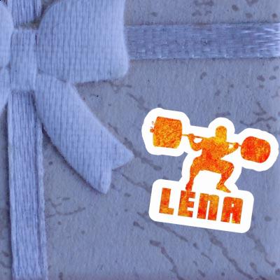 Sticker Weightlifter Lena Laptop Image