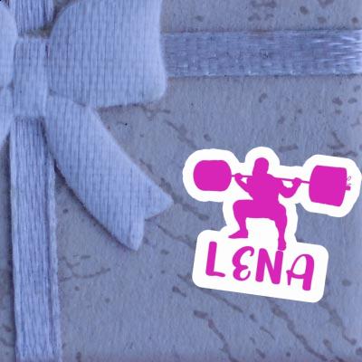 Lena Sticker Gewichtheberin Laptop Image