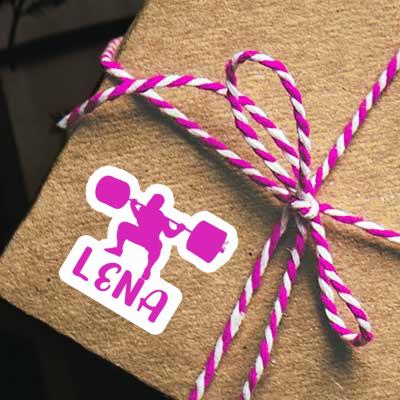 Lena Sticker Gewichtheberin Gift package Image