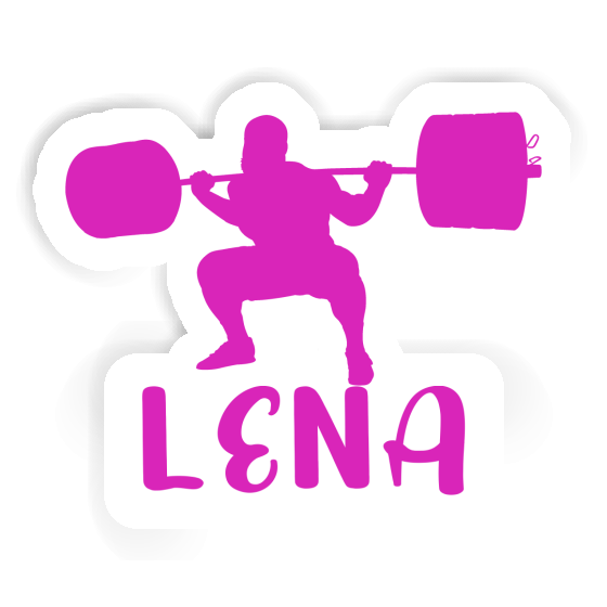 Weightlifter Sticker Lena Laptop Image