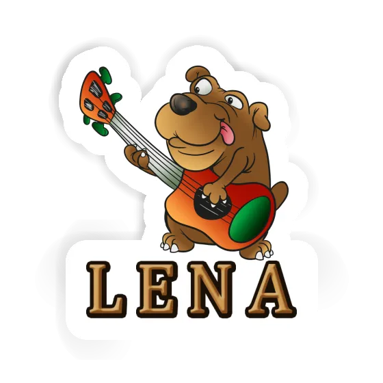 Lena Autocollant Chien guitariste Gift package Image