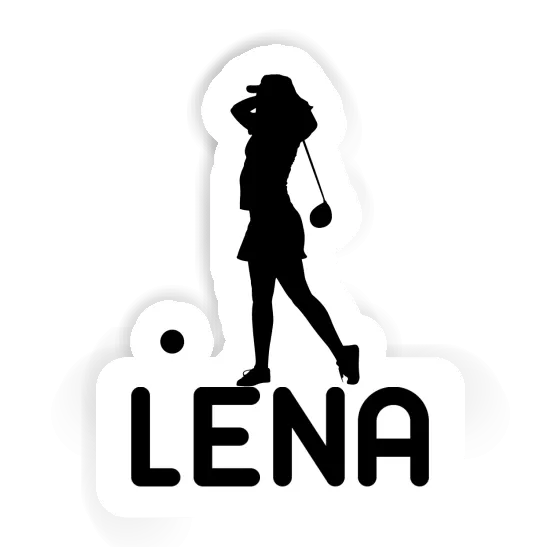 Lena Sticker Golfer Notebook Image