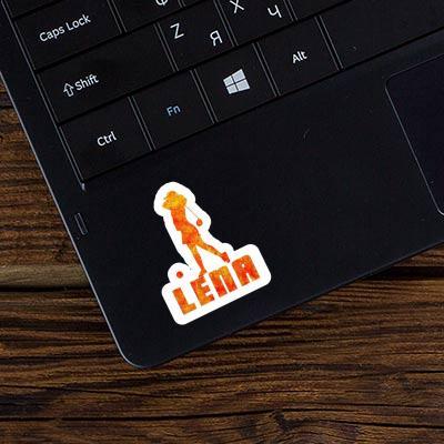 Sticker Lena Golfer Laptop Image