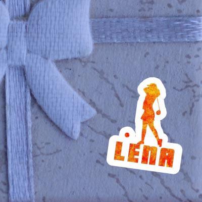 Sticker Lena Golfer Notebook Image