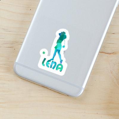 Lena Sticker Golferin Notebook Image