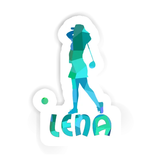 Sticker Lena Golfer Notebook Image