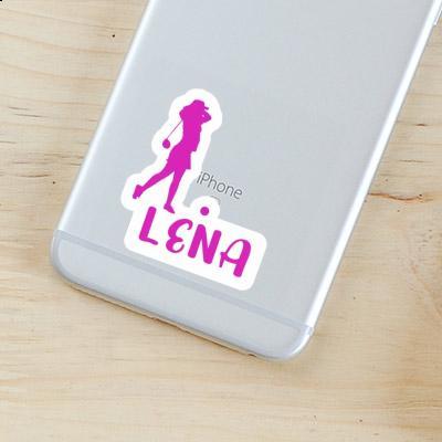 Lena Sticker Golfer Notebook Image