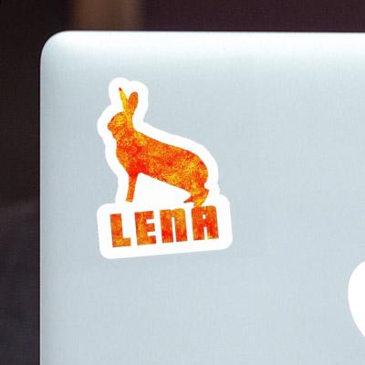 Lena Autocollant Lapin Laptop Image