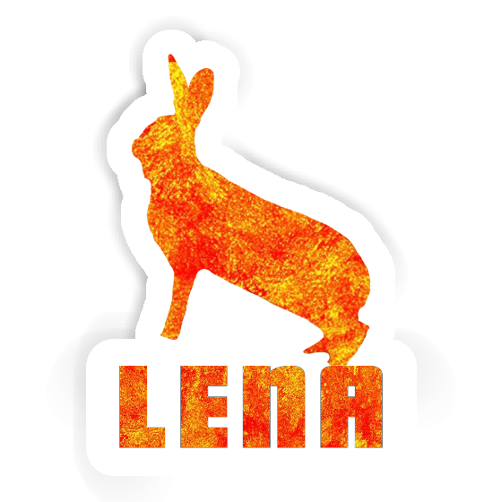 Lena Autocollant Lapin Laptop Image