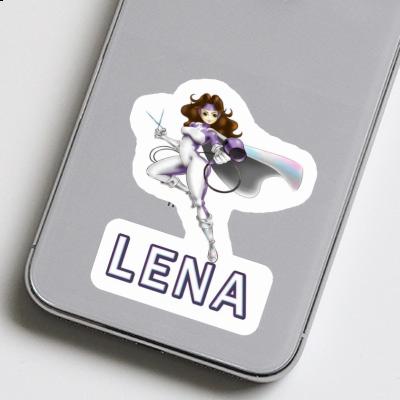 Lena Sticker Hairdresser Laptop Image