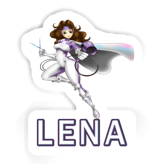 Lena Sticker Hairdresser Laptop Image