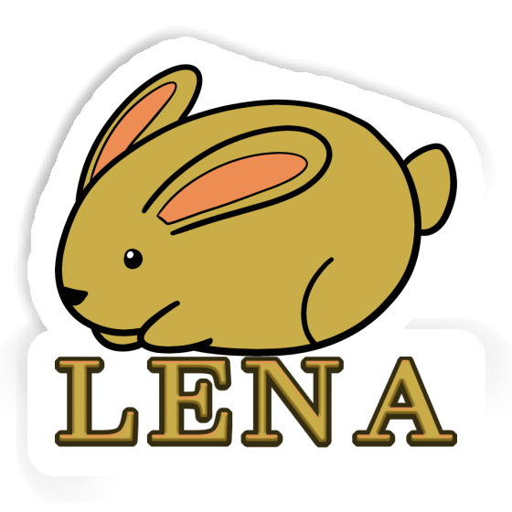 Lena Autocollant Lapin Laptop Image