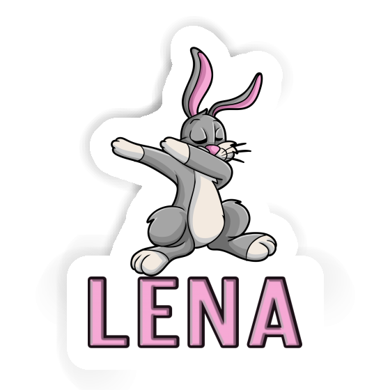 Lena Autocollant Lapin Laptop Image