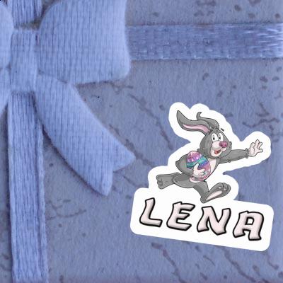 Rugby rabbit Sticker Lena Image