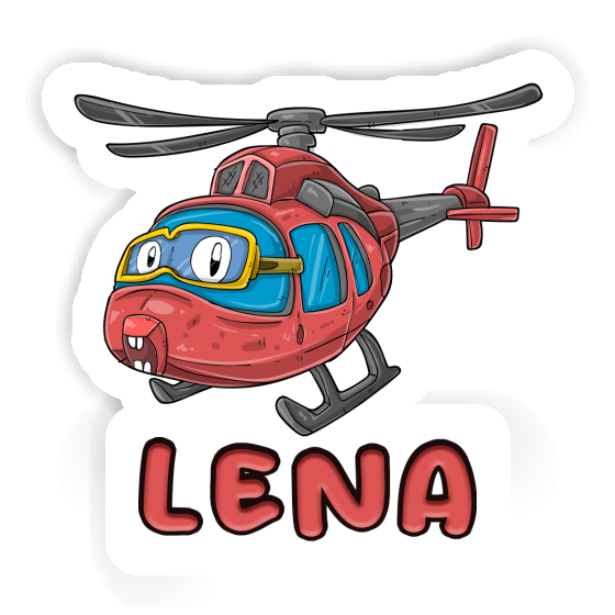 Lena Sticker Helicopter Notebook Image