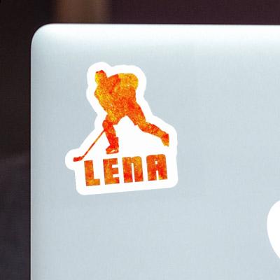 Autocollant Lena Joueur de hockey Laptop Image