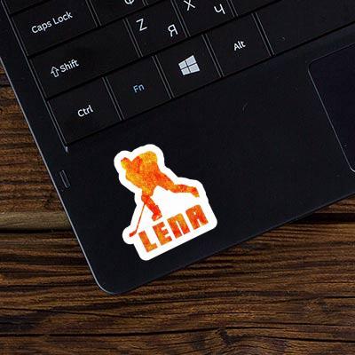 Sticker Lena Hockey Player Laptop Image