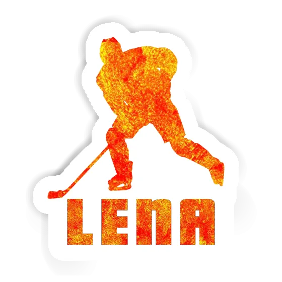 Eishockeyspieler Sticker Lena Laptop Image