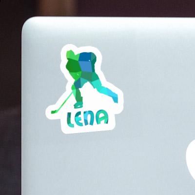 Sticker Lena Eishockeyspieler Laptop Image