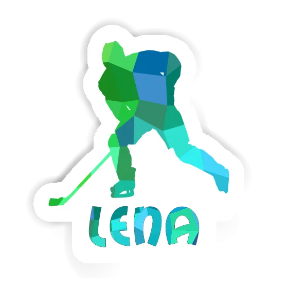 Lena Sticker Hockey Player Notebook Image