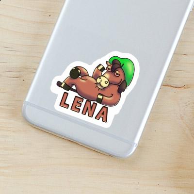 Sticker Lying horse Lena Gift package Image