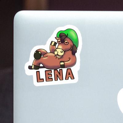 Sticker Lying horse Lena Laptop Image