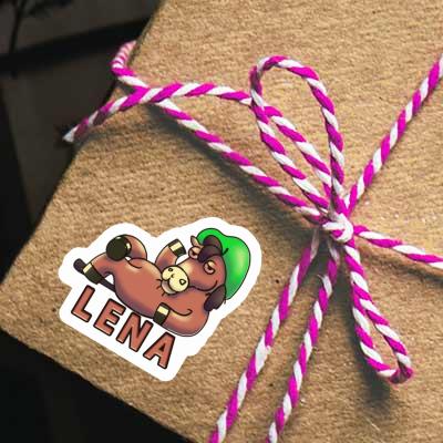 Sticker Lying horse Lena Notebook Image