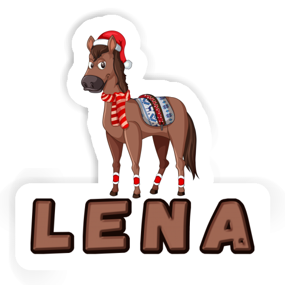 Sticker Weihnachtspferd Lena Notebook Image