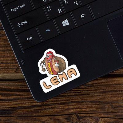 Hot Dog Sticker Lena Laptop Image