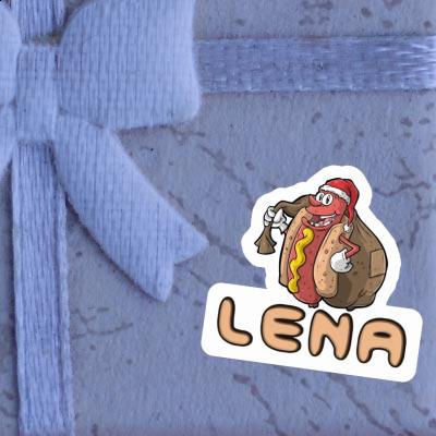 Hot Dog Sticker Lena Notebook Image