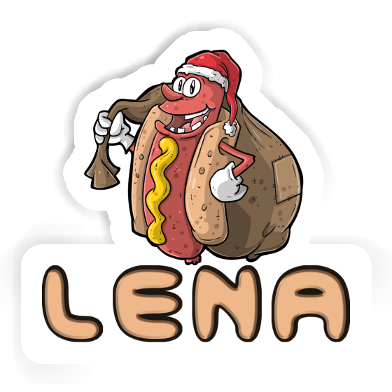 Hot Dog Sticker Lena Notebook Image