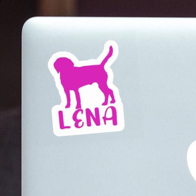 Lena Autocollant Chien Laptop Image