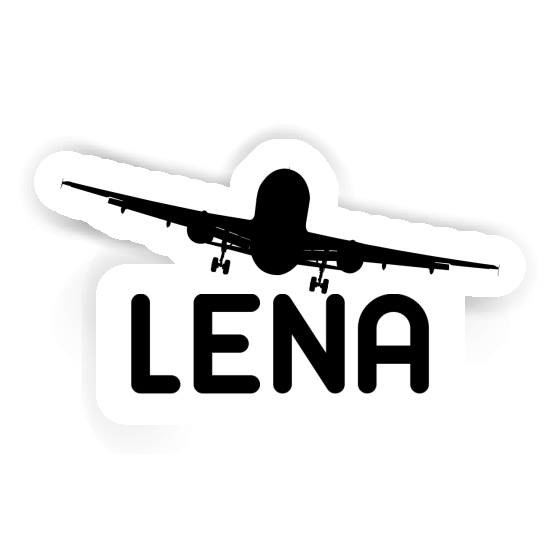 Sticker Lena Airplane Notebook Image