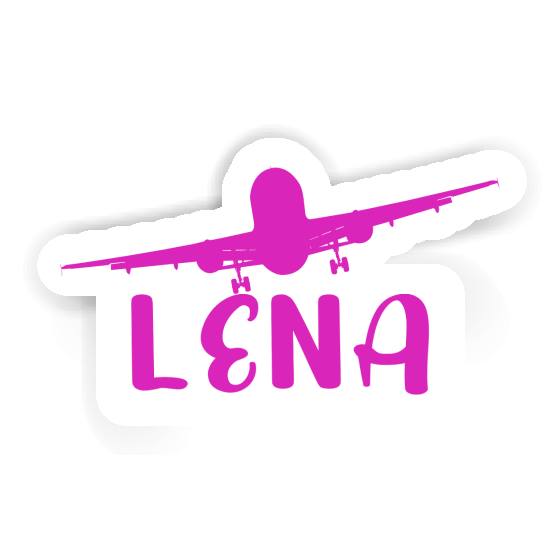 Airplane Sticker Lena Notebook Image